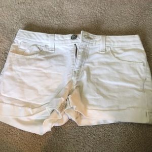 Gap white denim shorts